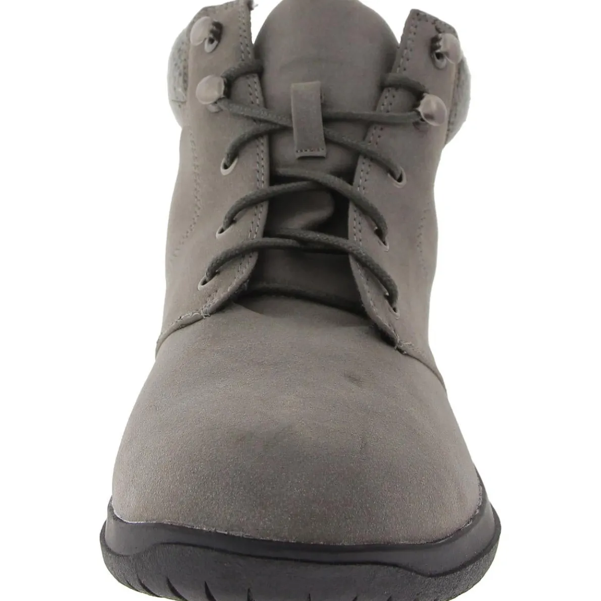 PARKER Faux Leather Lace Up Ankle Boots