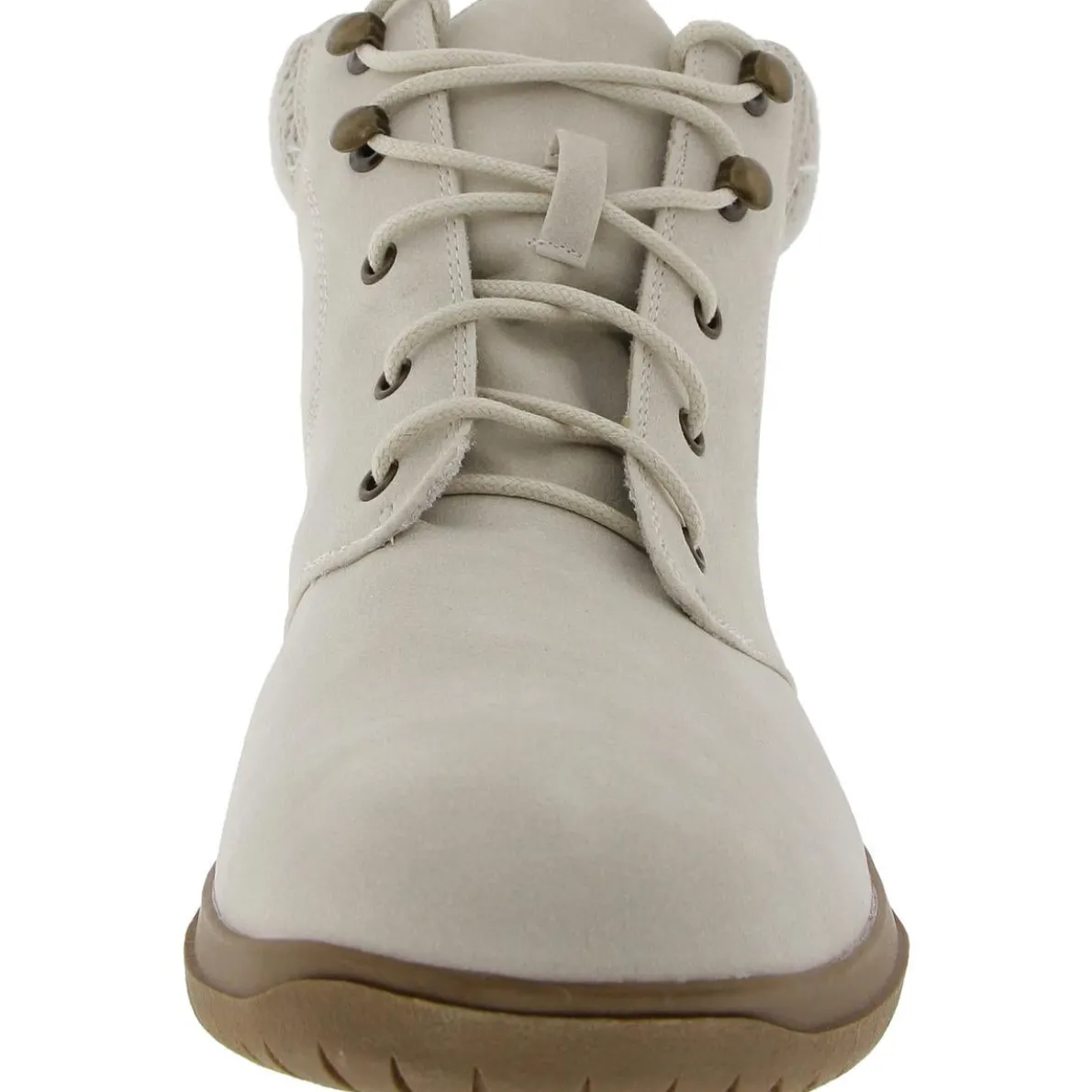 PARKER Faux Leather Lace Up Ankle Boots