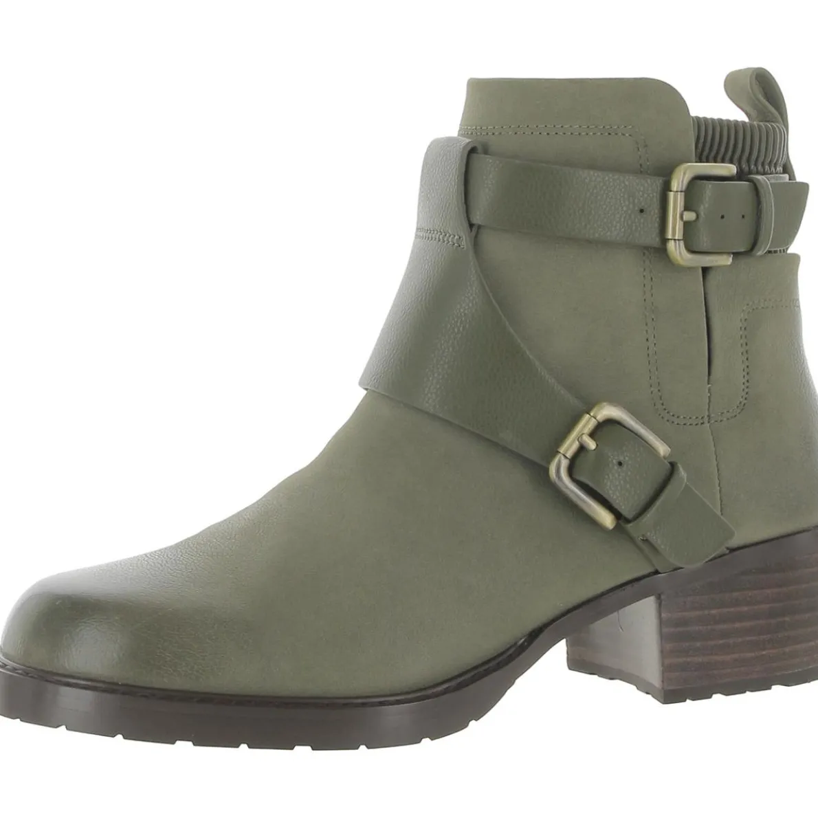 Parvani Leather Block Heel Ankle Boots