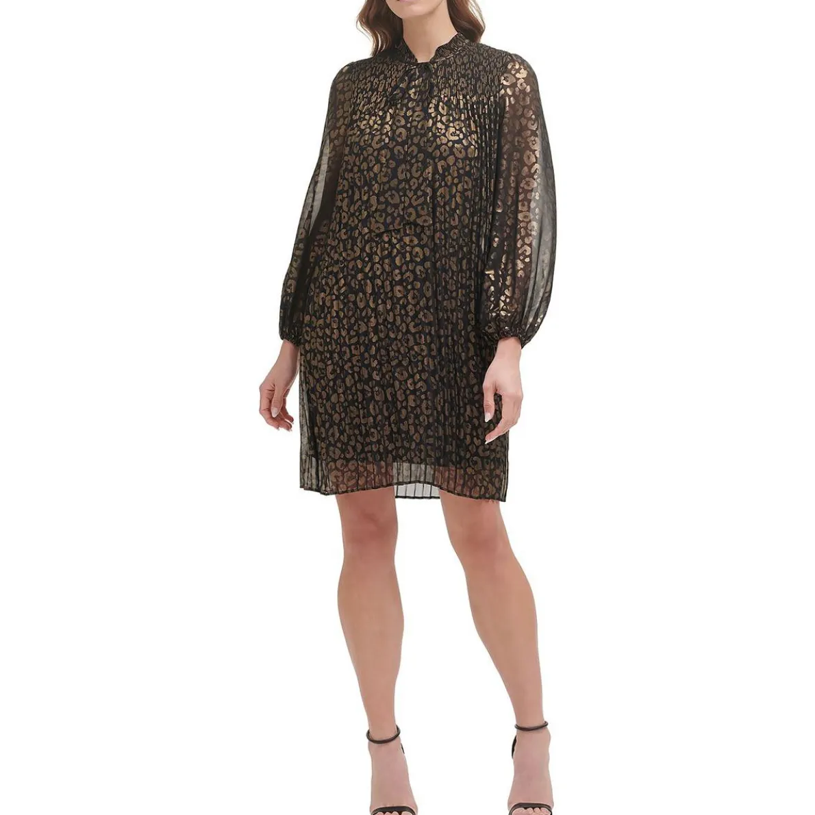 Petites Animal Print Mini Mini Dress