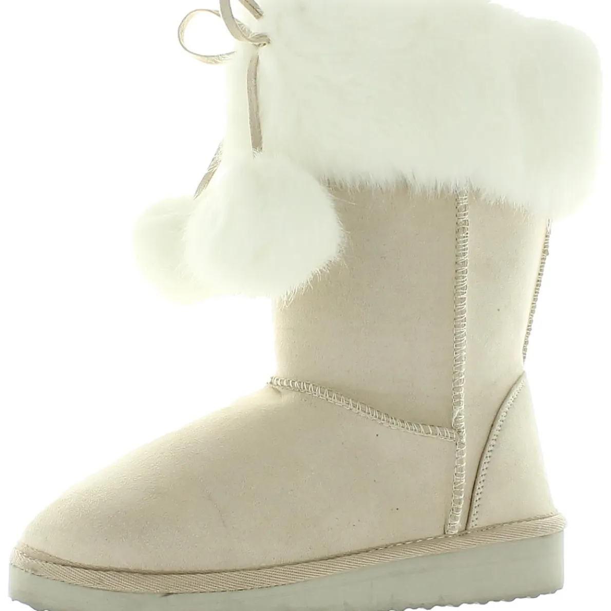 Peak Faux Suede Cold Weather Shearling Boots