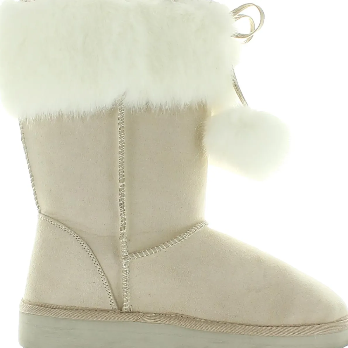 Peak Faux Suede Cold Weather Shearling Boots