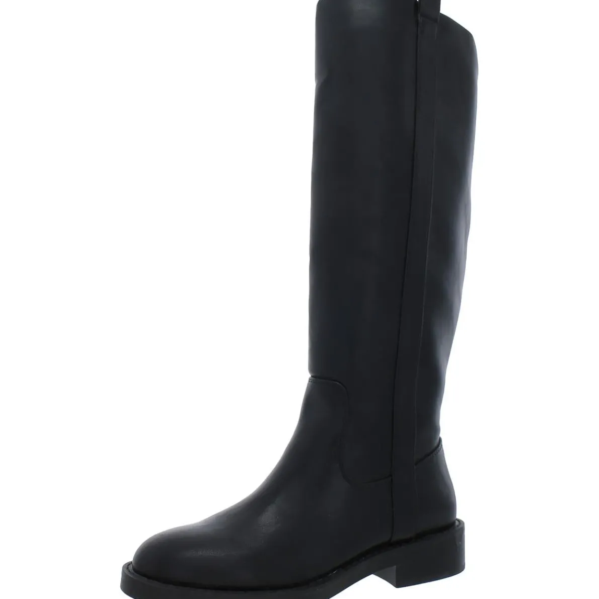 Pennie Faux Leather Round Toe Knee-High Boots