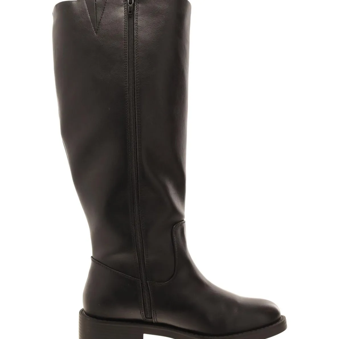 Pennie Faux Leather Riding Knee-High Boots