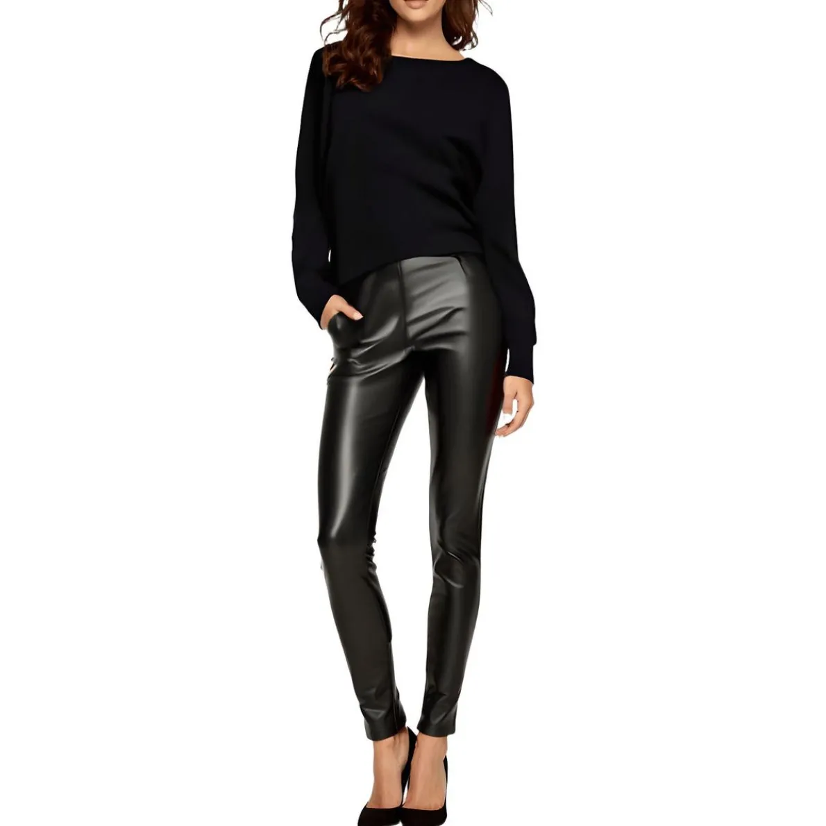 Petites Ribbed Knit Crop Sweater
