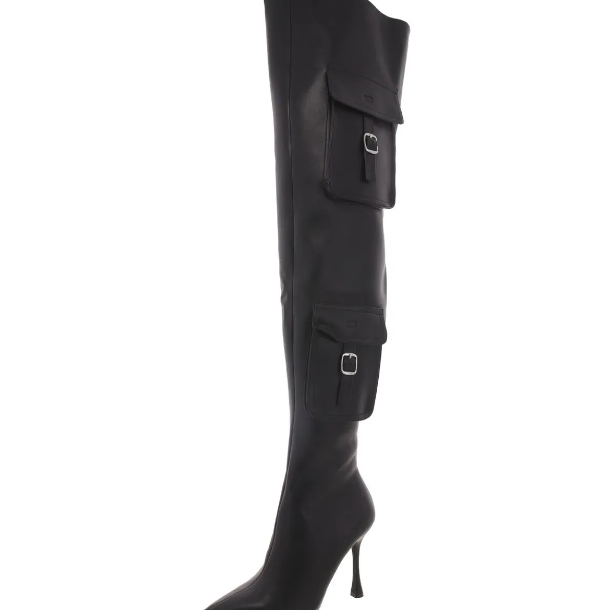 Brittany Buckle Pumps Thigh-High Boots