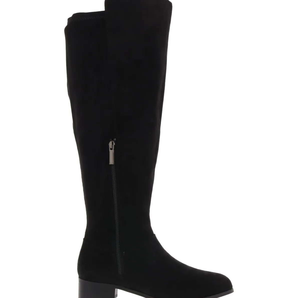 Plaid Knee-High Boots