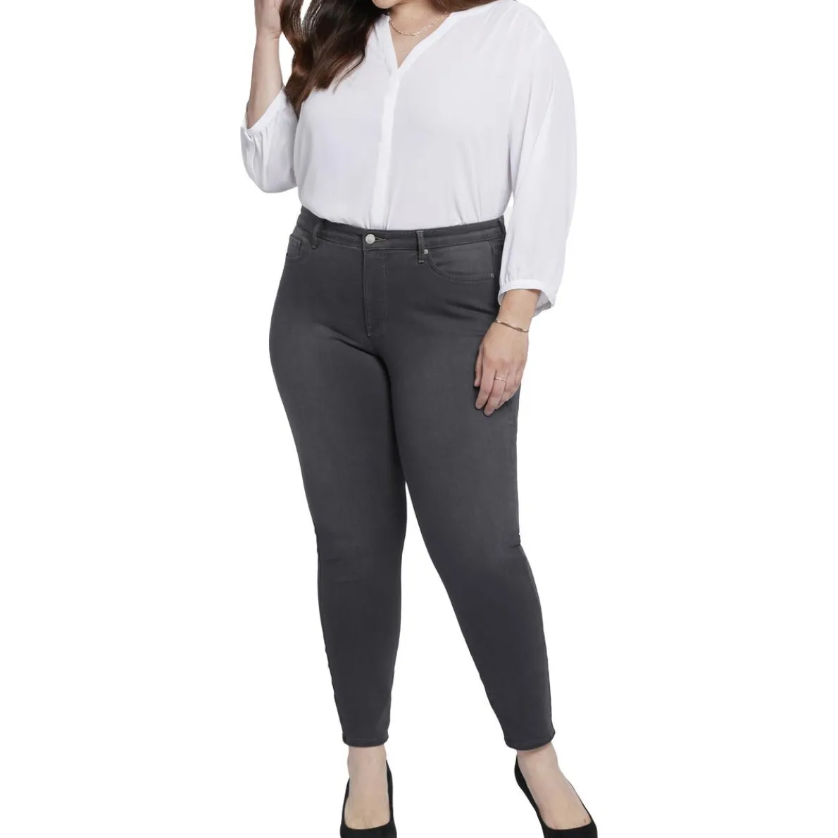 Plus Ami Stretch Denim Skinny Jeans