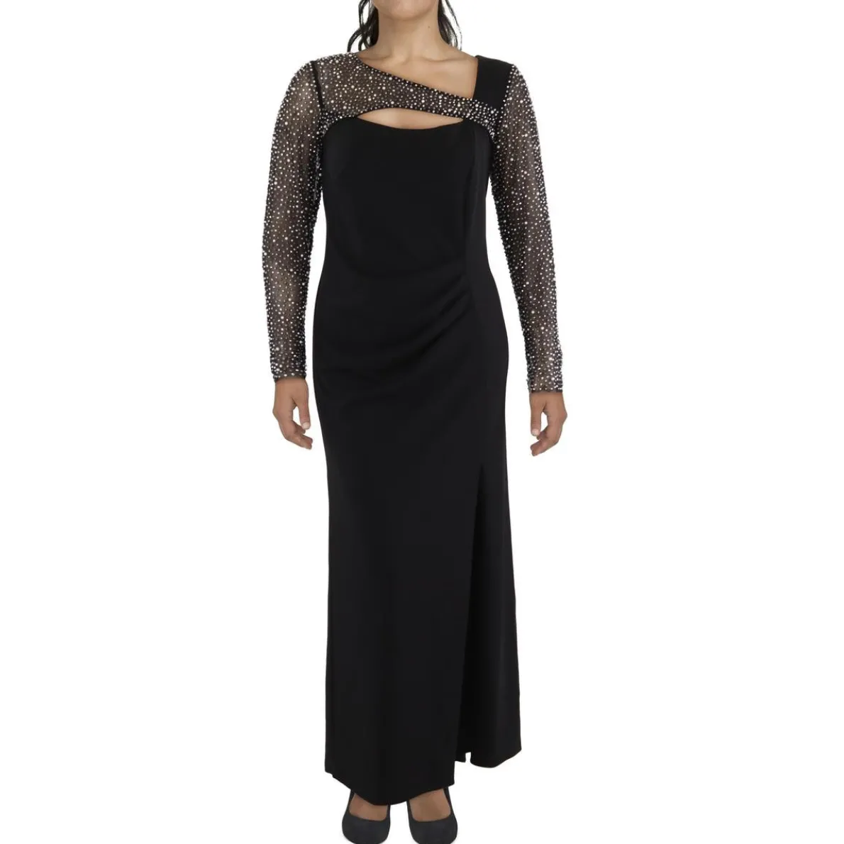 Plus Beaded Evening Dress