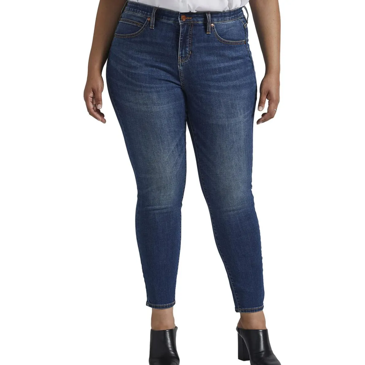 Plus Cecilia Mid-Rise Everyday Skinny Jeans