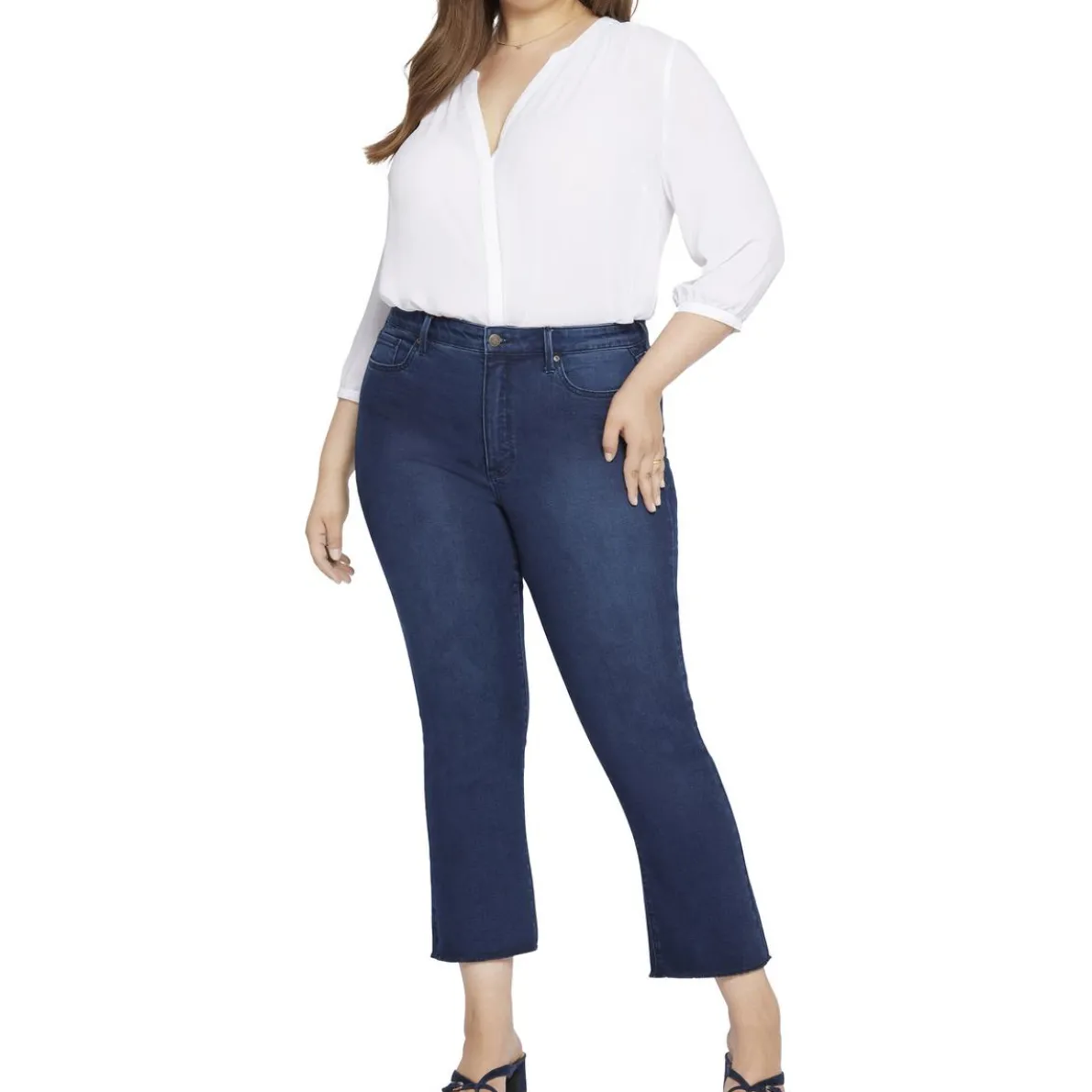 Plus Denim Cotton Bootcut Jeans