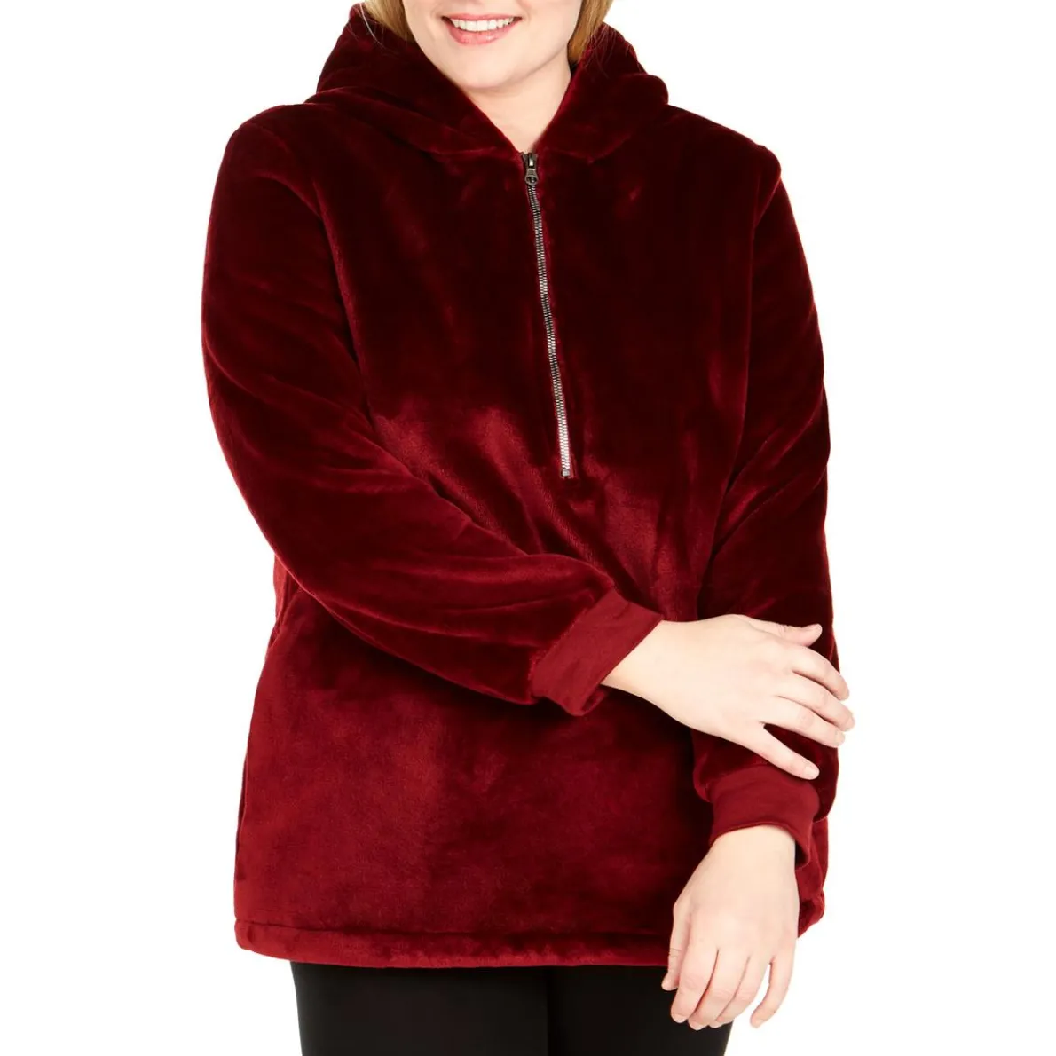 Plus Fleece Cold Weather Velour Jacket