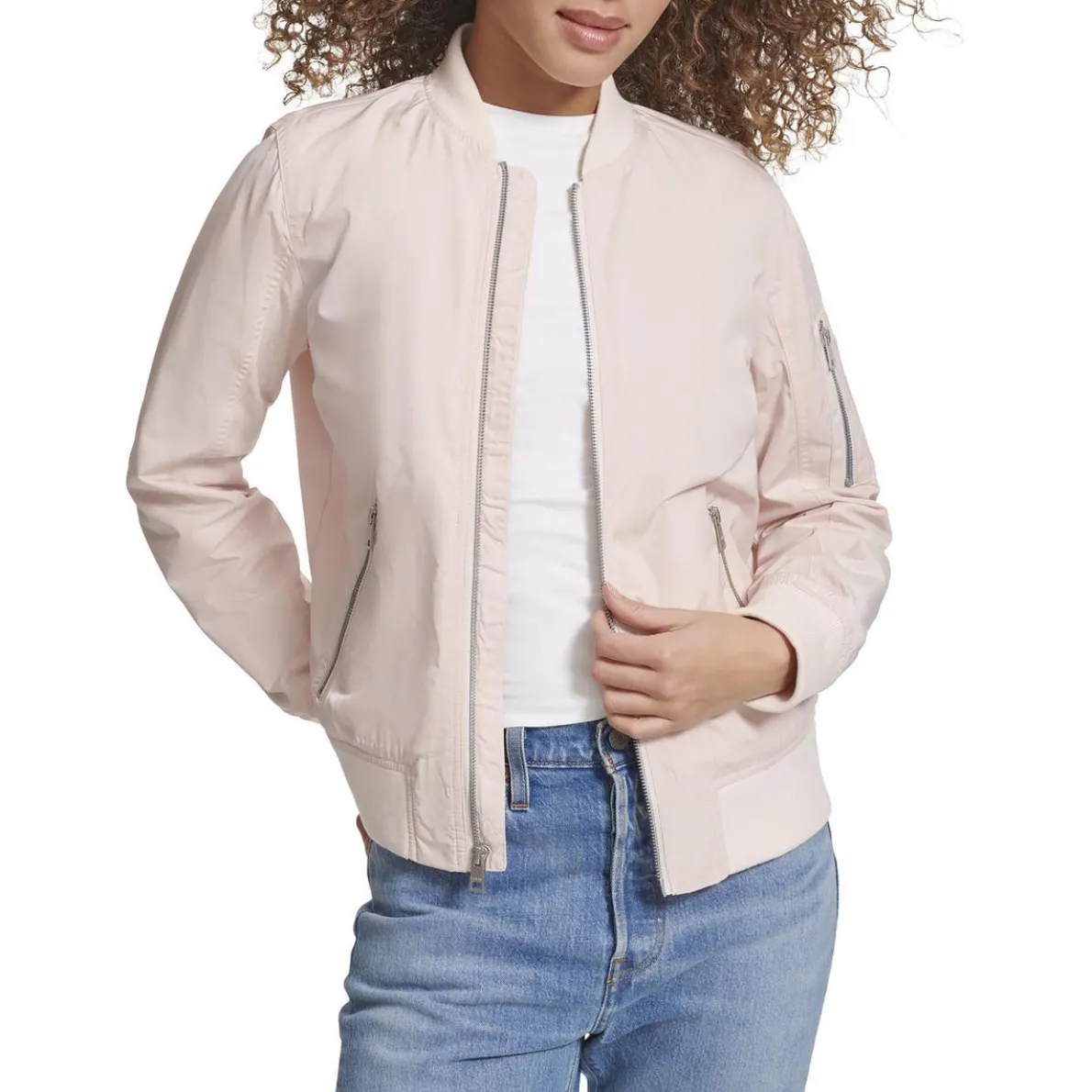 Plus Melanie Fall Floral Bomber Jacket