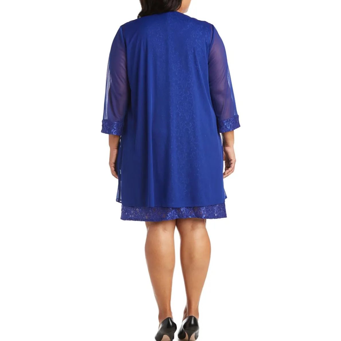 Plus Mesh Sheer Topper Jacket