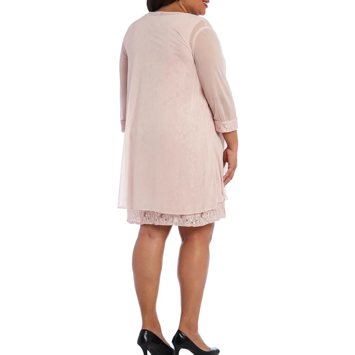 Plus Mesh Sheer Topper Jacket