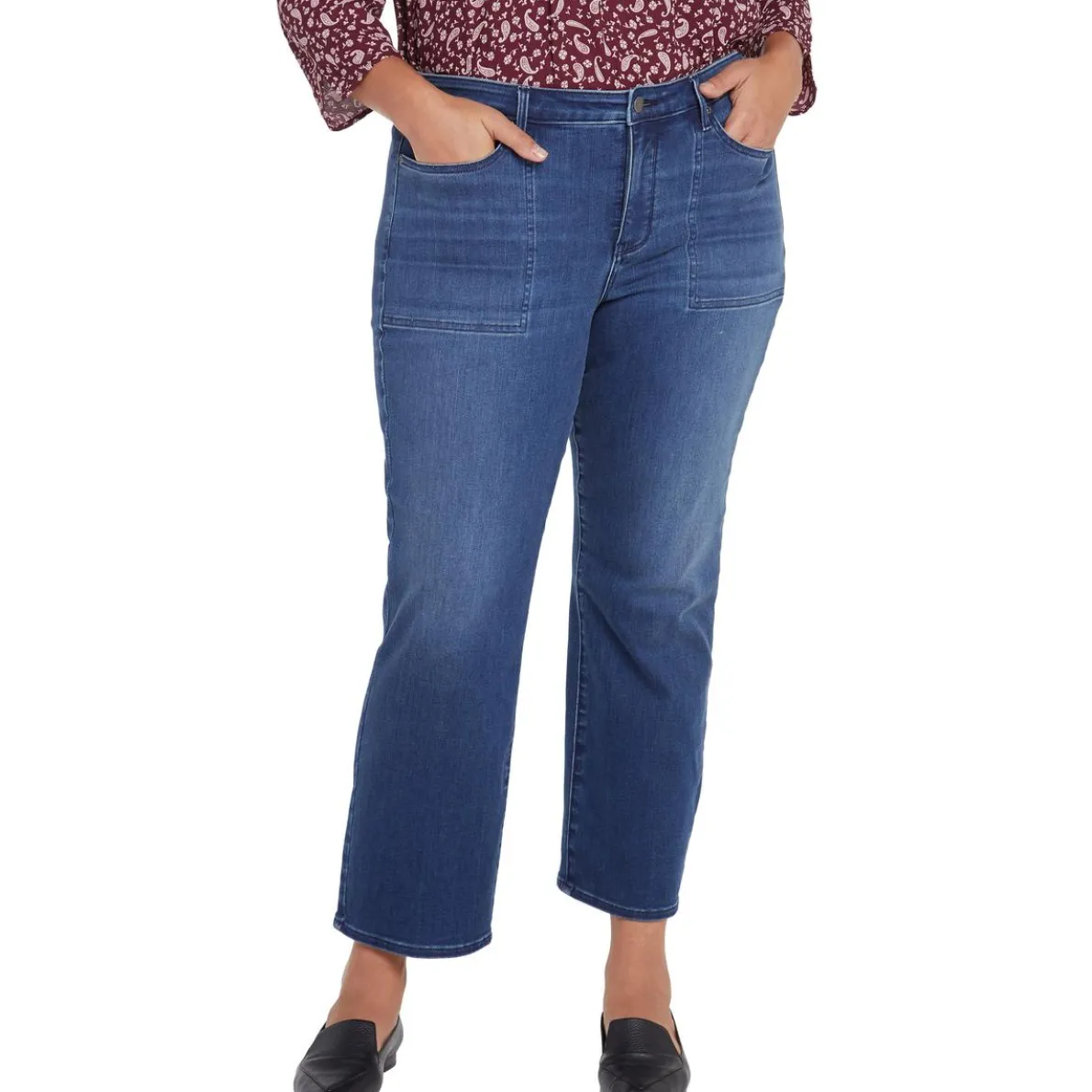 Plus Piper Pocket Denim Ankle Jeans