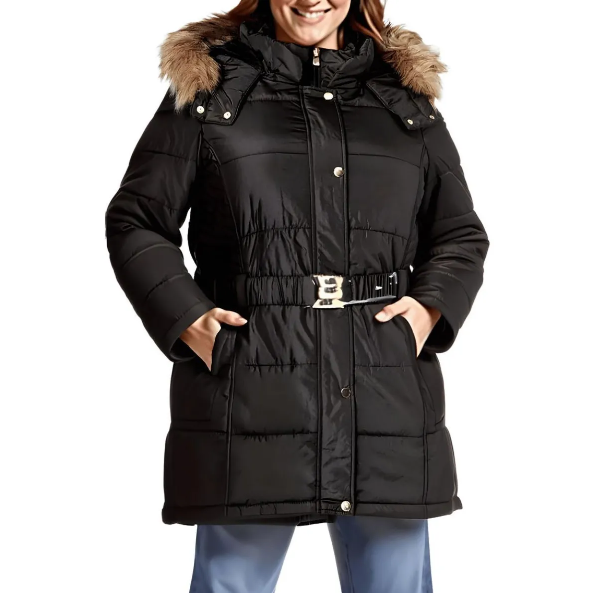 Plus Pocket Puffer Jacket
