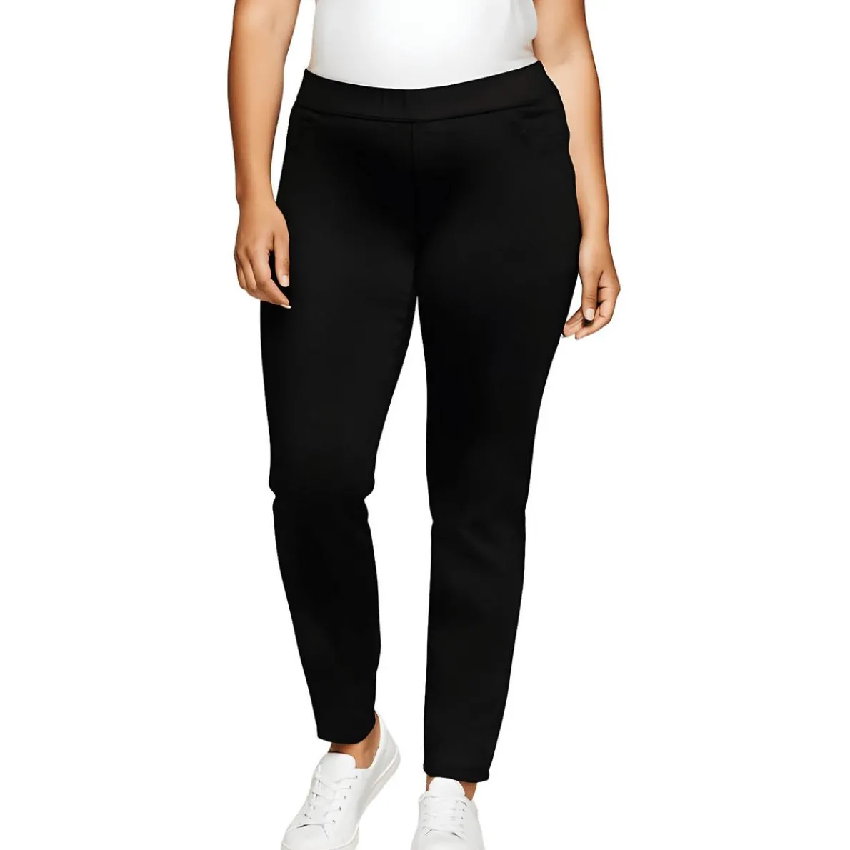 Plus Pocket Denim Jeggings