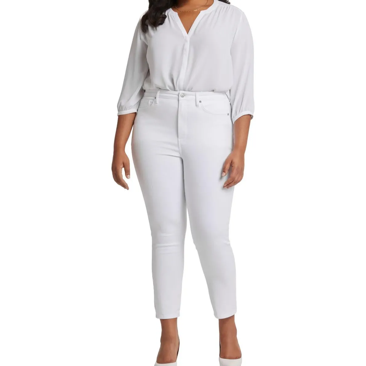 Plus Sheri Shaping Denim Ankle Jeans