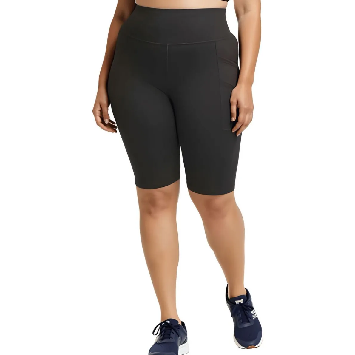 Plus Stretch Cotton Bike Short