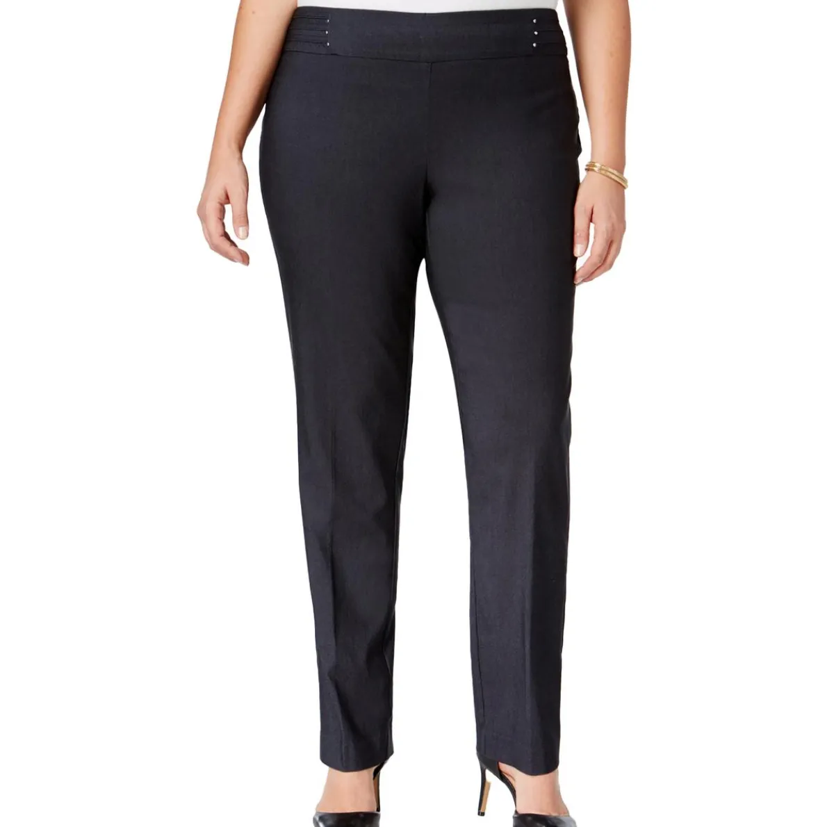 Plus Studded High Rise Skinny Pants