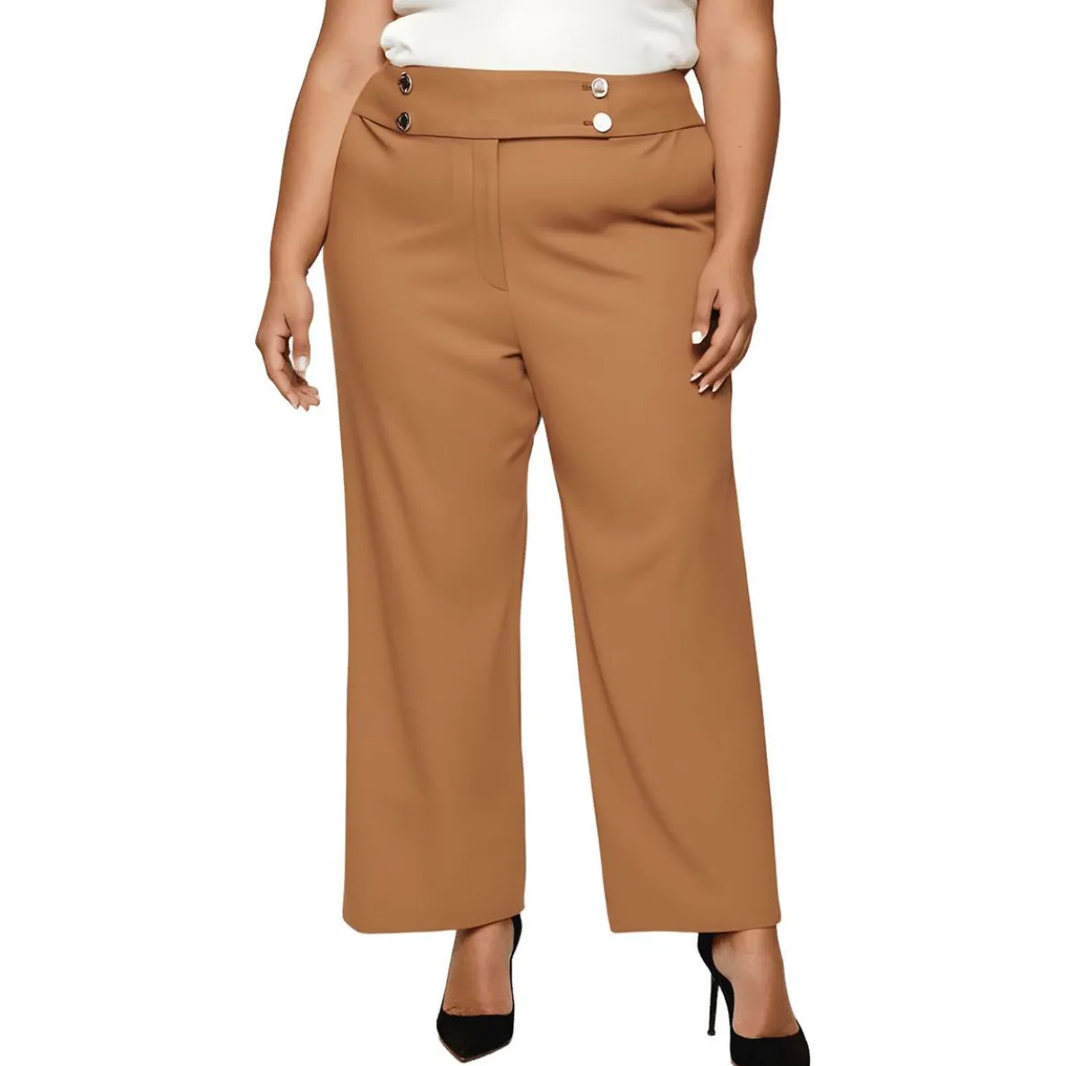 Plus Whitney Solid Dress Pants