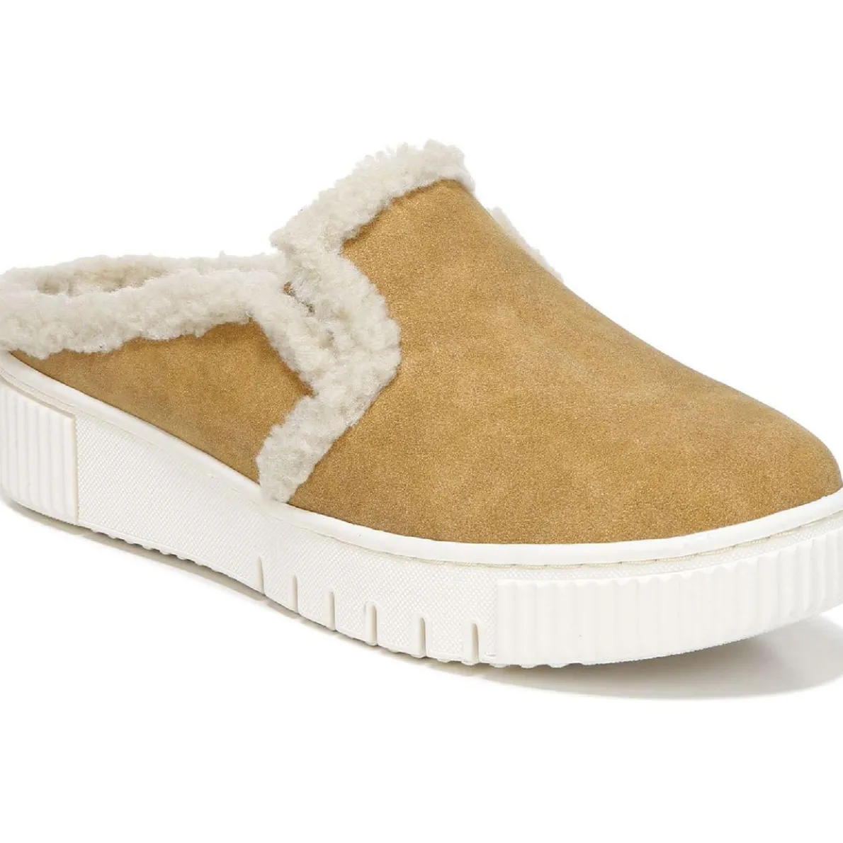 Truly-Cozy Faux Fur Lined Slip On Mules