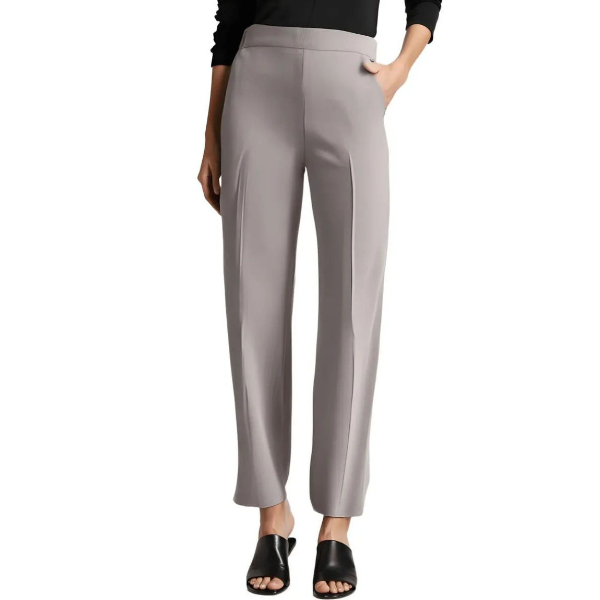 Pocket Straight Leg Pants