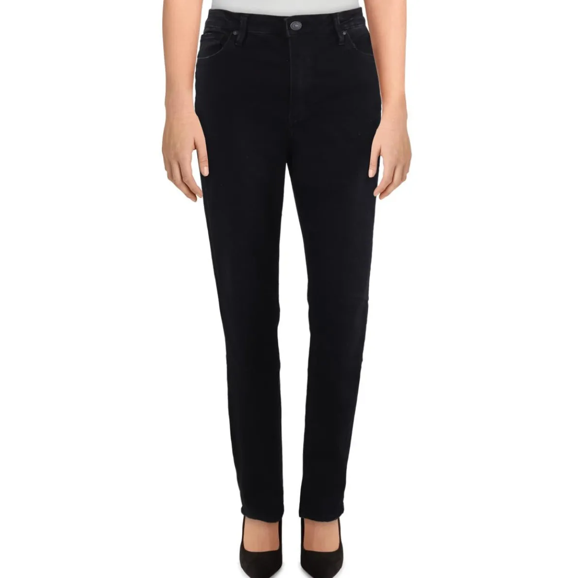 Pocket Denim Straight Leg Jeans