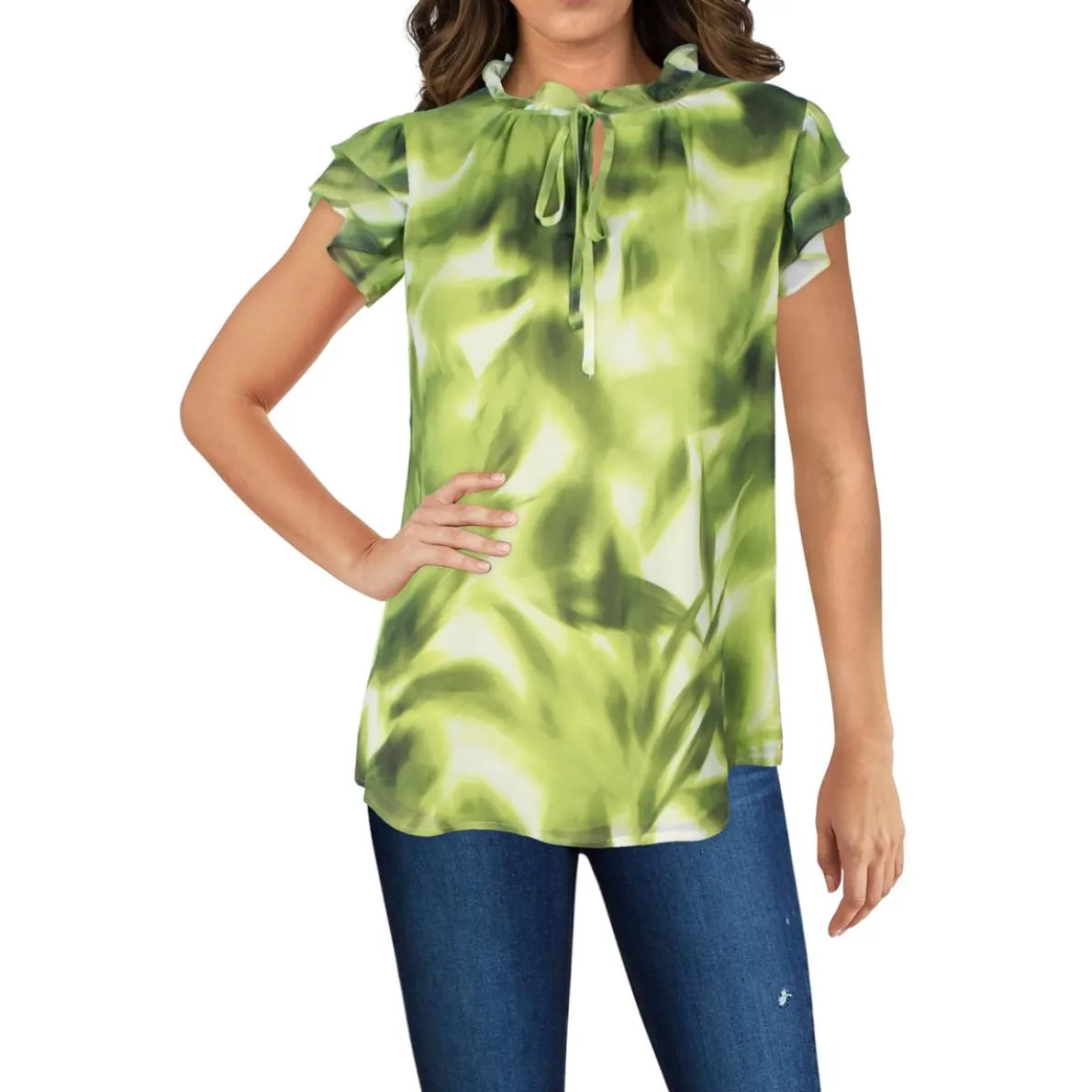 Printed Chiffon Blouse