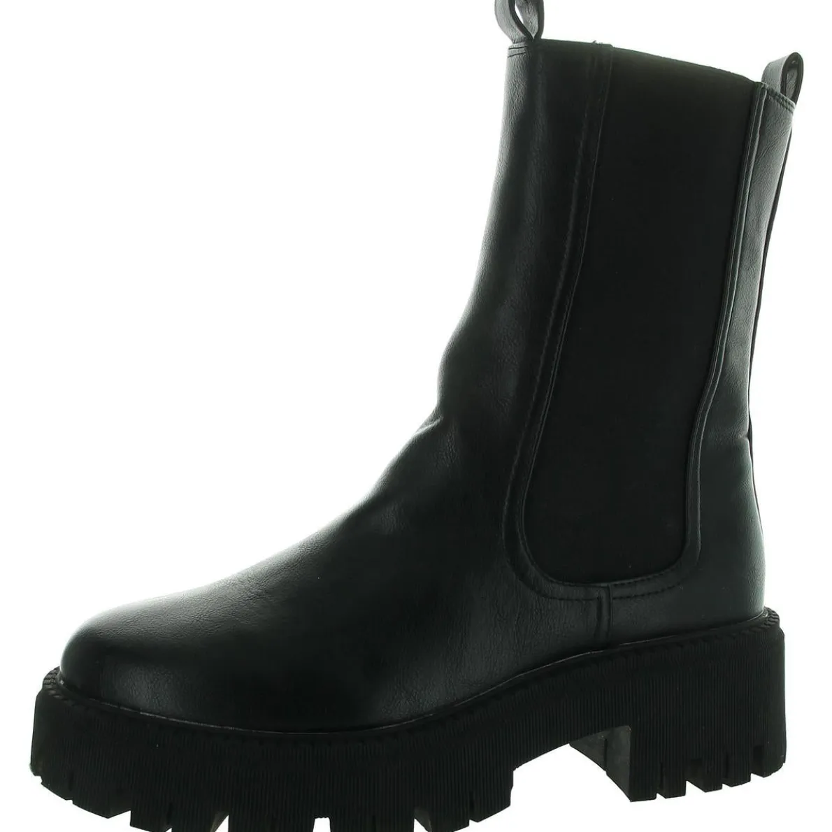 Garden Faux Leather Pull On Chelsea Boots