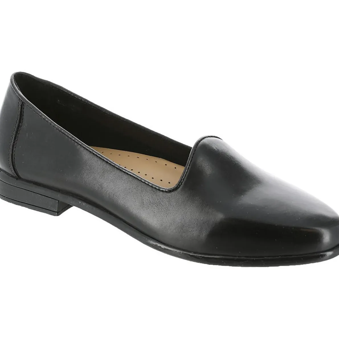 Liz Lux Leather Slip On Loafers