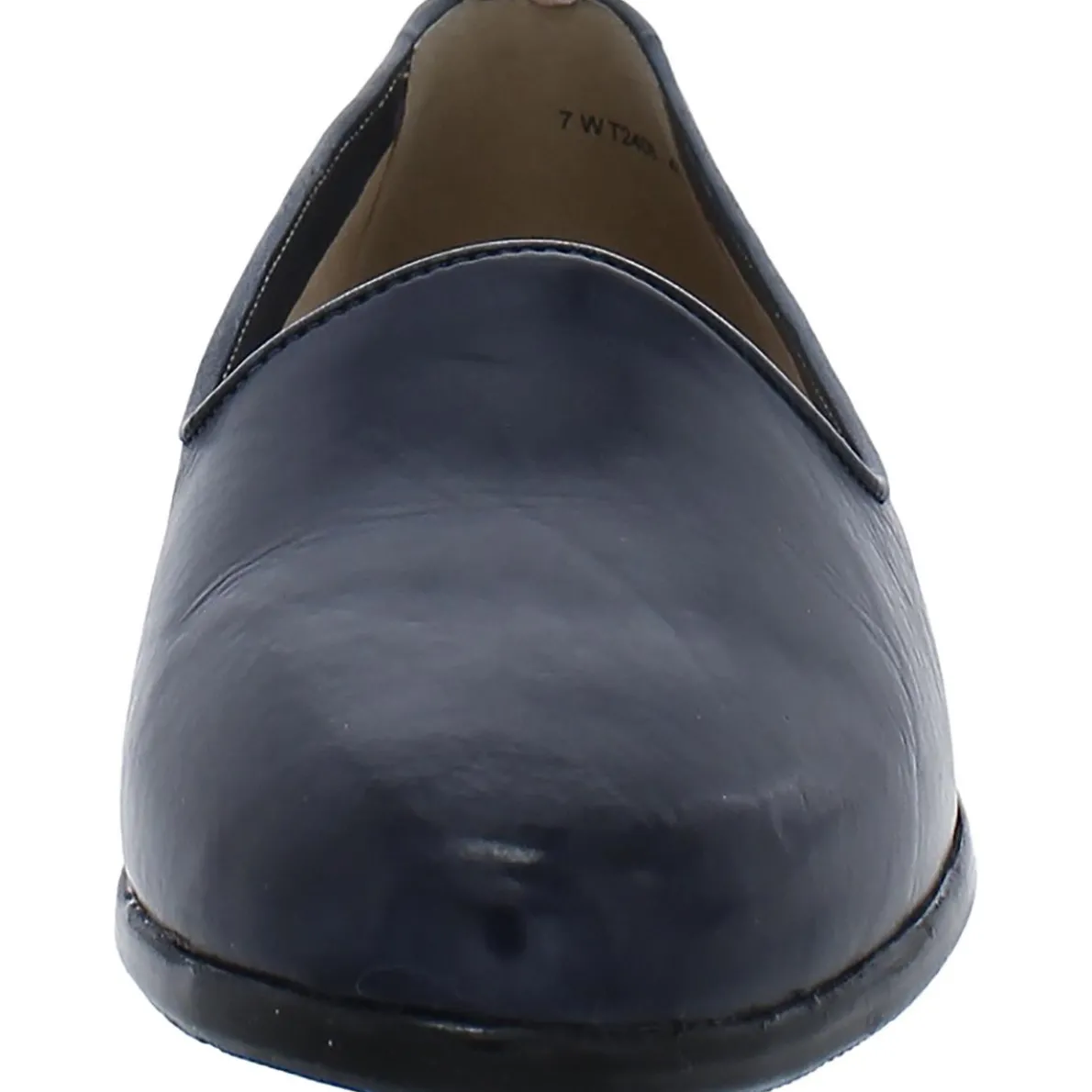 Liz Lux Leather Slip On Loafers