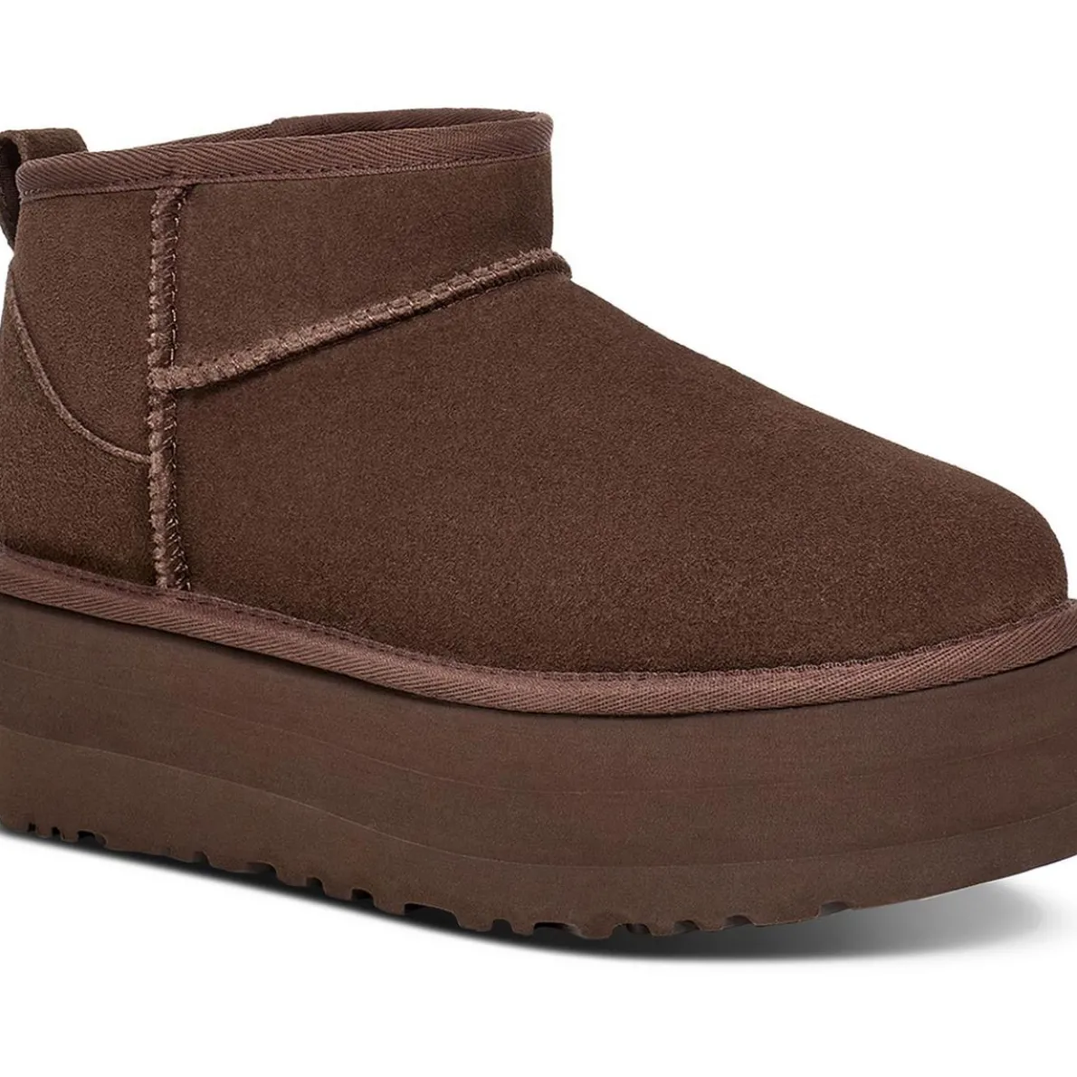 Classic Ultra Mini Platform Suede Sherpa Ankle Boots