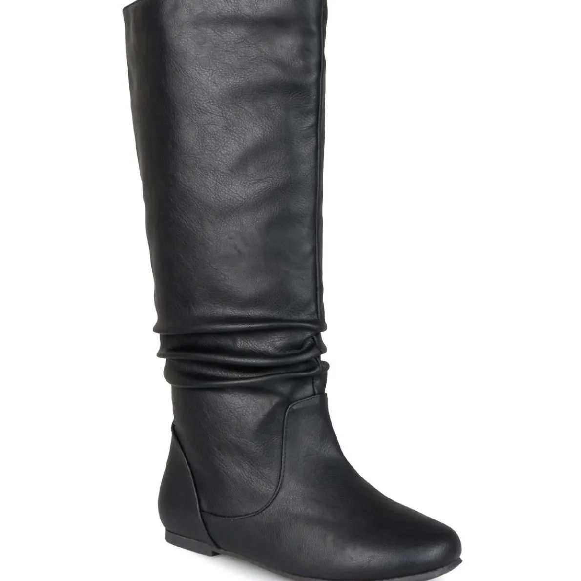 Jayne Faux Leather Wide Calf Knee-High Boots