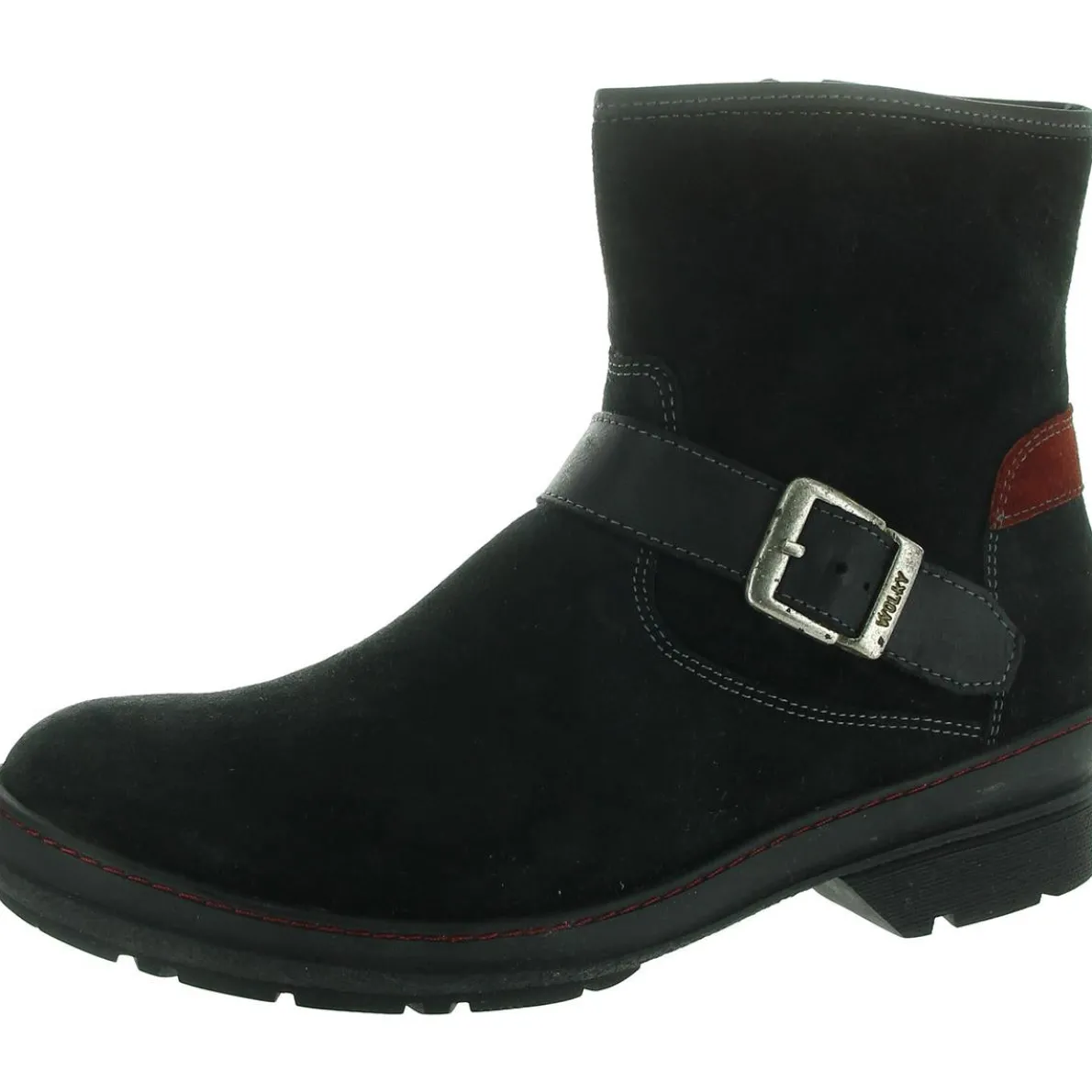 Zipper Suede Ankle Boots