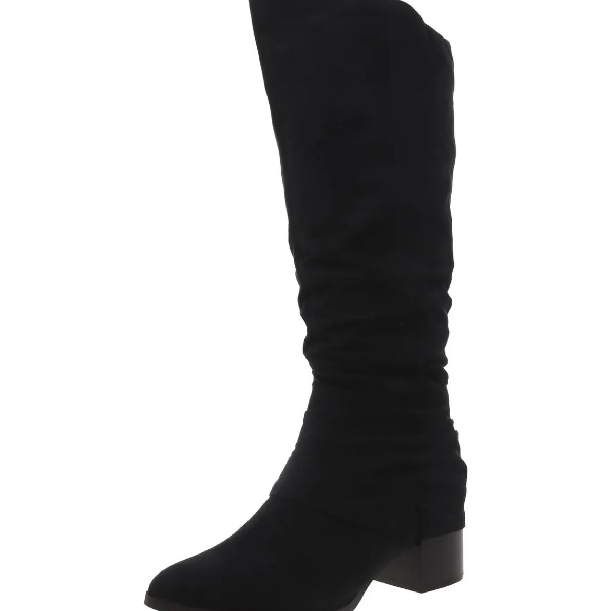 Delilah Faux Suede Zipper Knee-High Boots