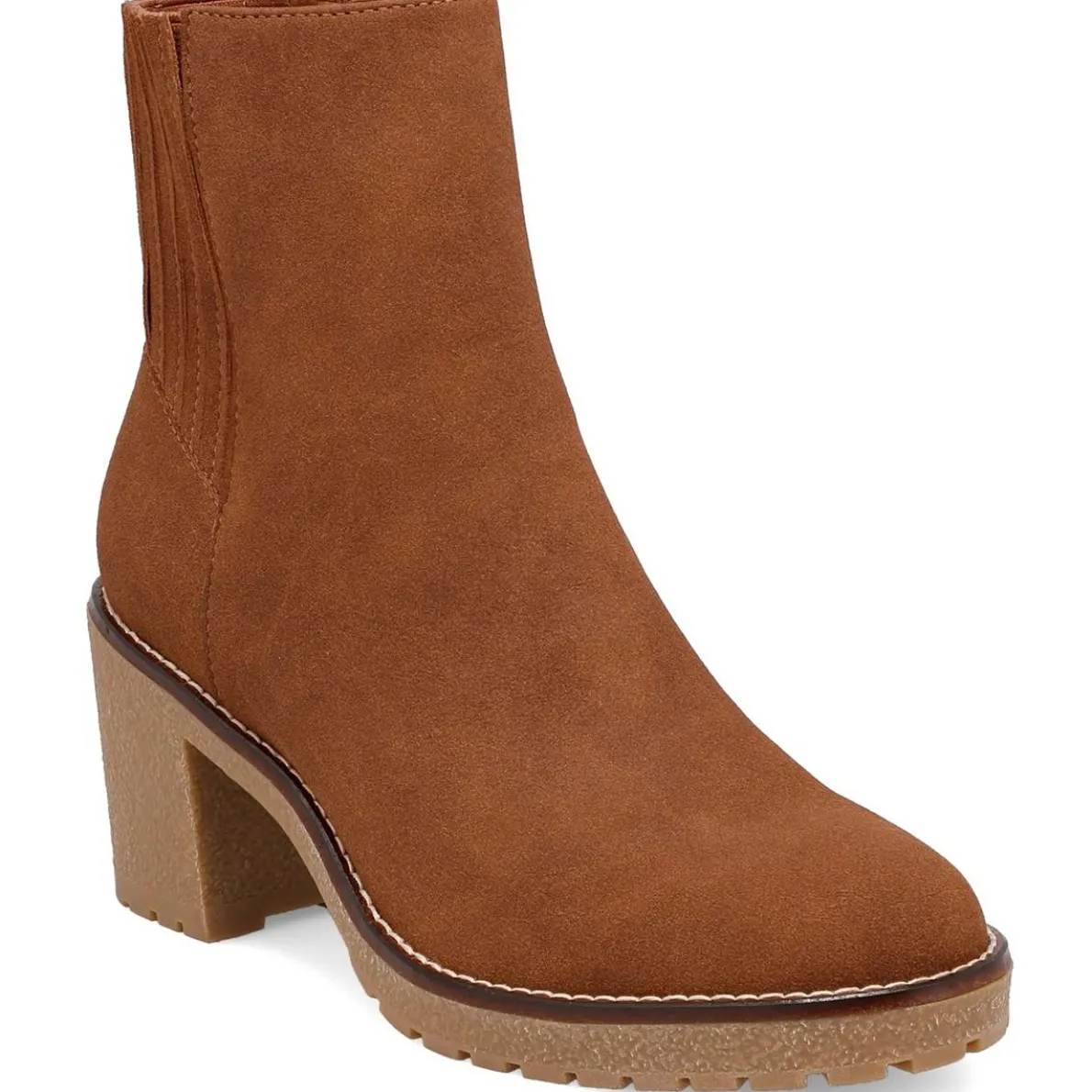 Harlow Faux Suede Stretch Booties