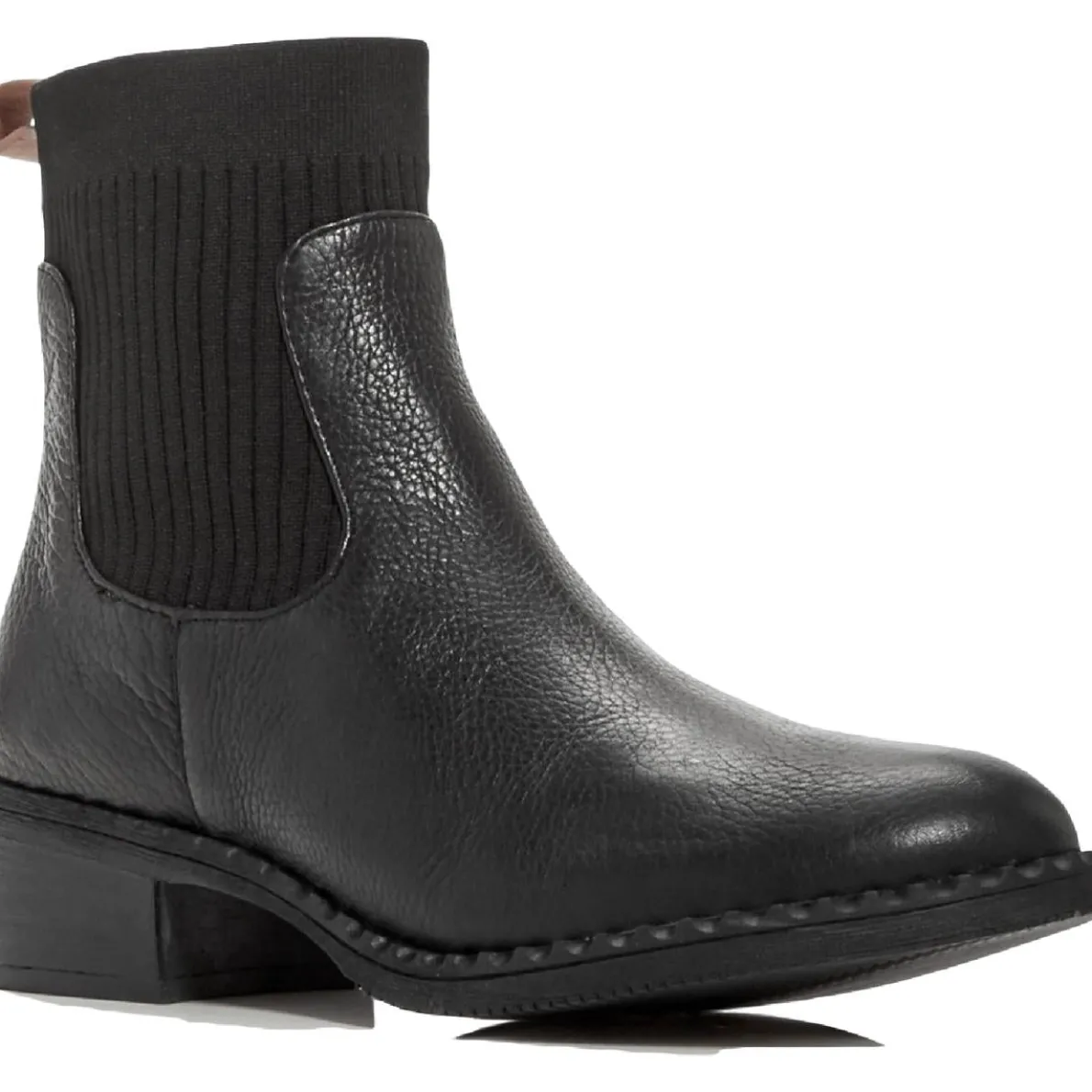 Best Chelsea Leather Embossed Ankle Boots