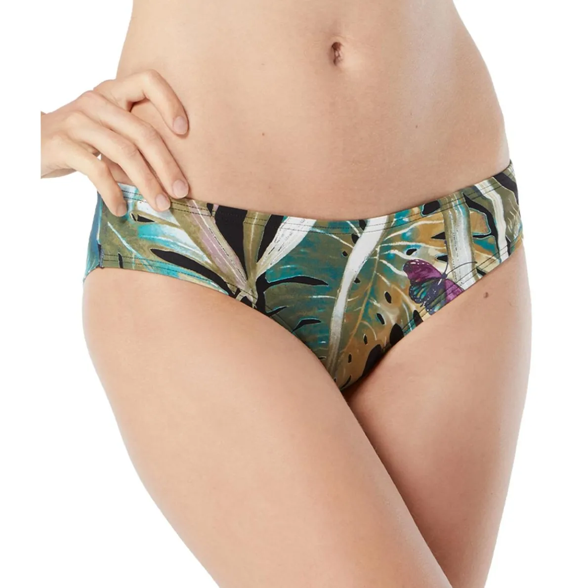 Printed Shirred Swim Bottom Separates