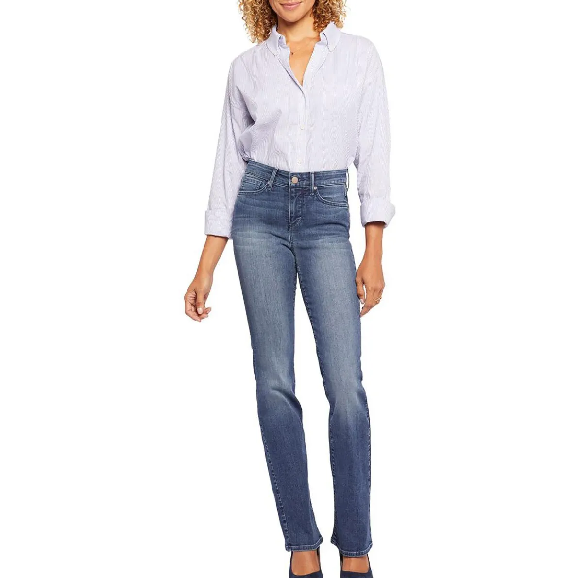 Barbara Mid-Rise Slimming Bootcut Jeans