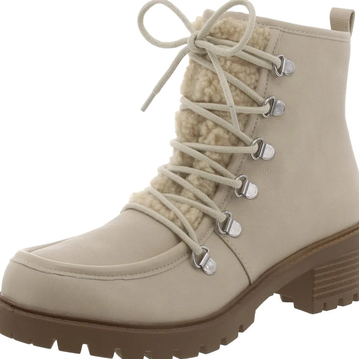 Quiinn Lace Up Round Toe Booties