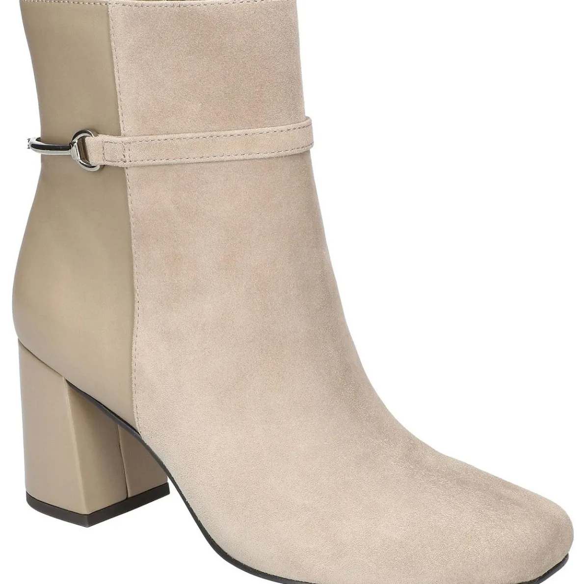 QUINCY Zipper Leather Mid-Calf Boots