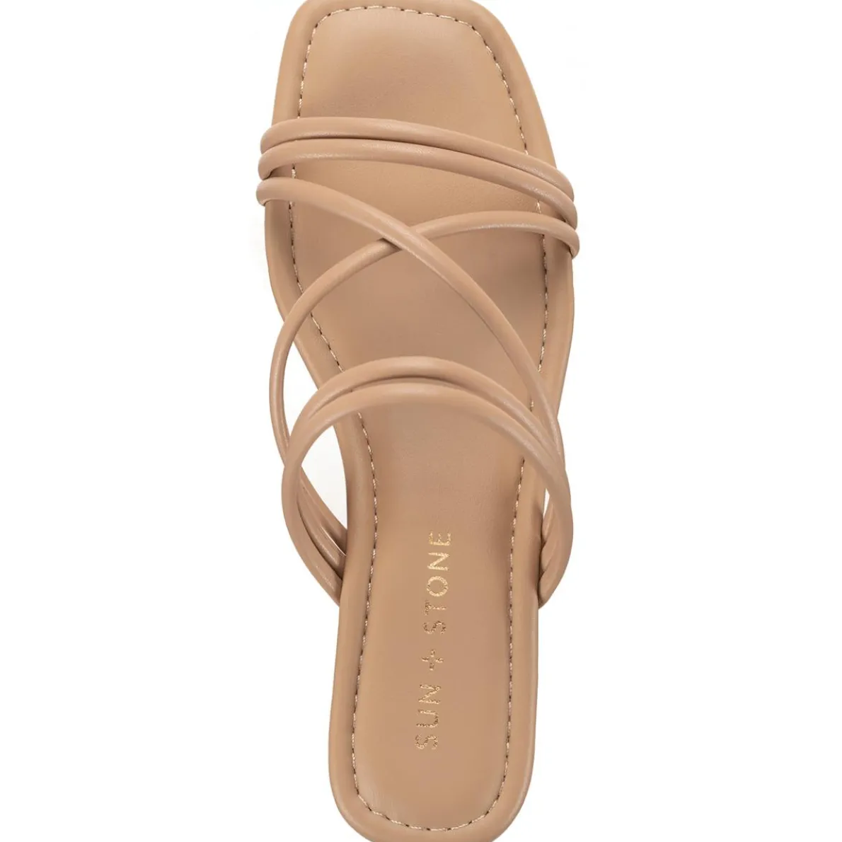 Quinley Slip On Square Toe Strappy Sandals