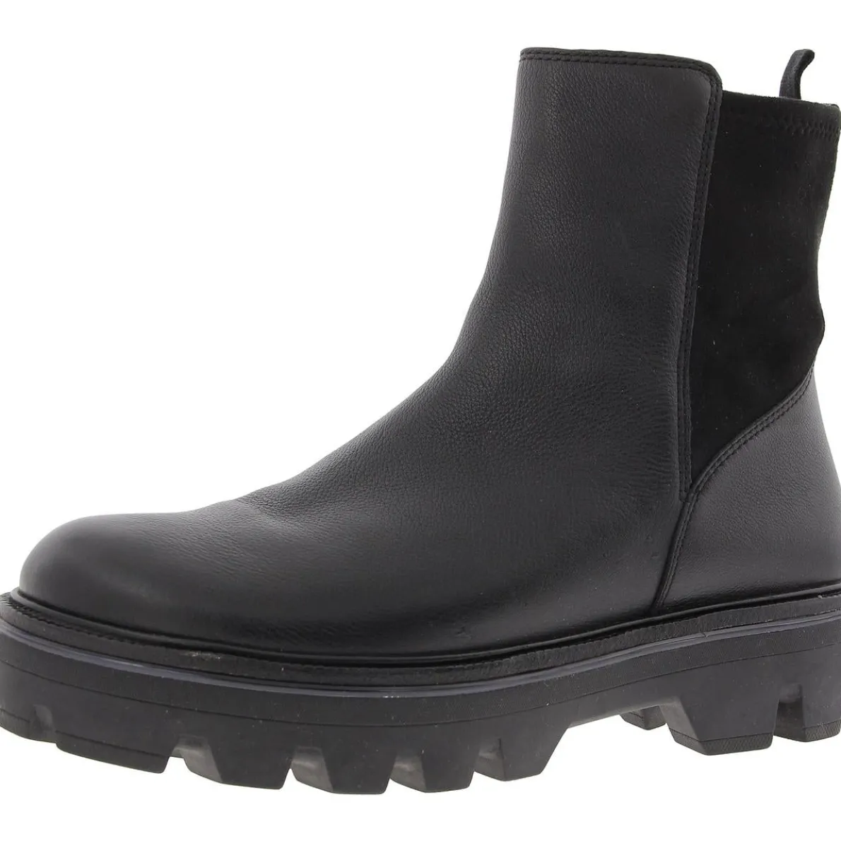 Quinn Chelsea Mixed Media Leather Booties