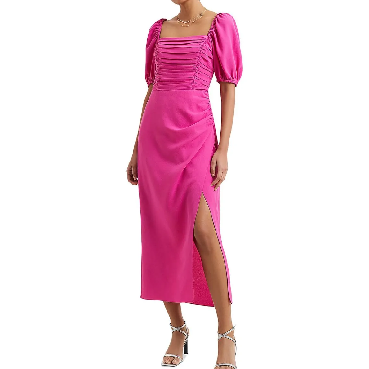 Ruched Midi Dress