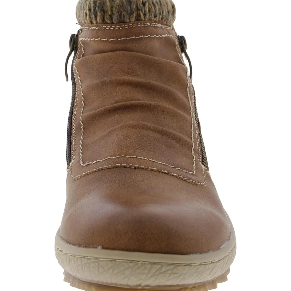 Double Zipper Ankle Boots