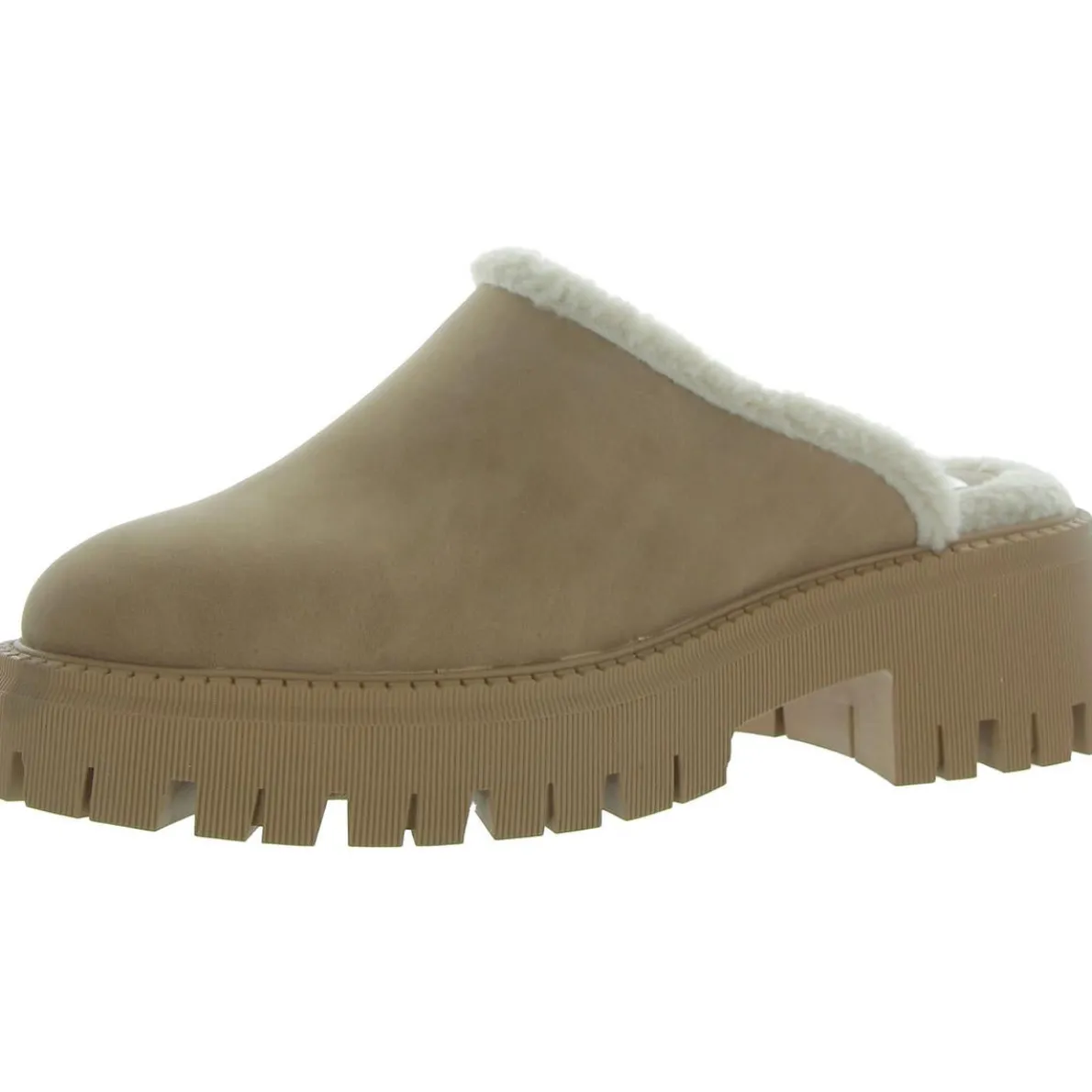 Gracelyn Faux Leather Platform Loafer Slippers