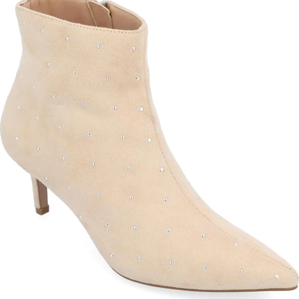 Rossia Embellished Faux Suede Booties