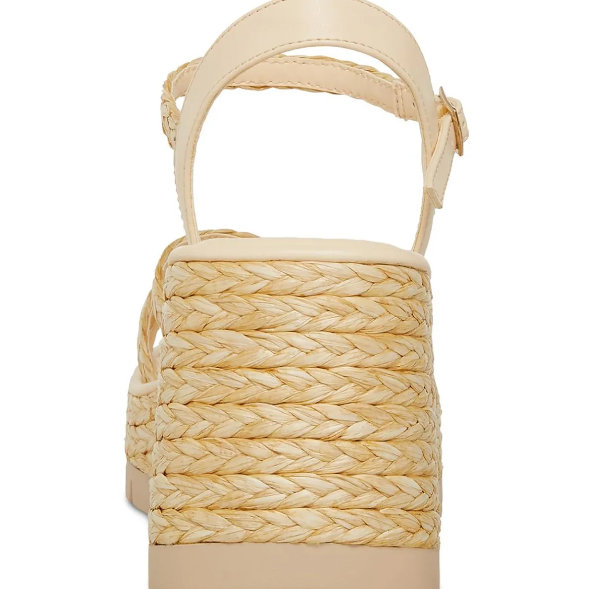 Vault Raffia Cushioned Footbed Wedge Sandals